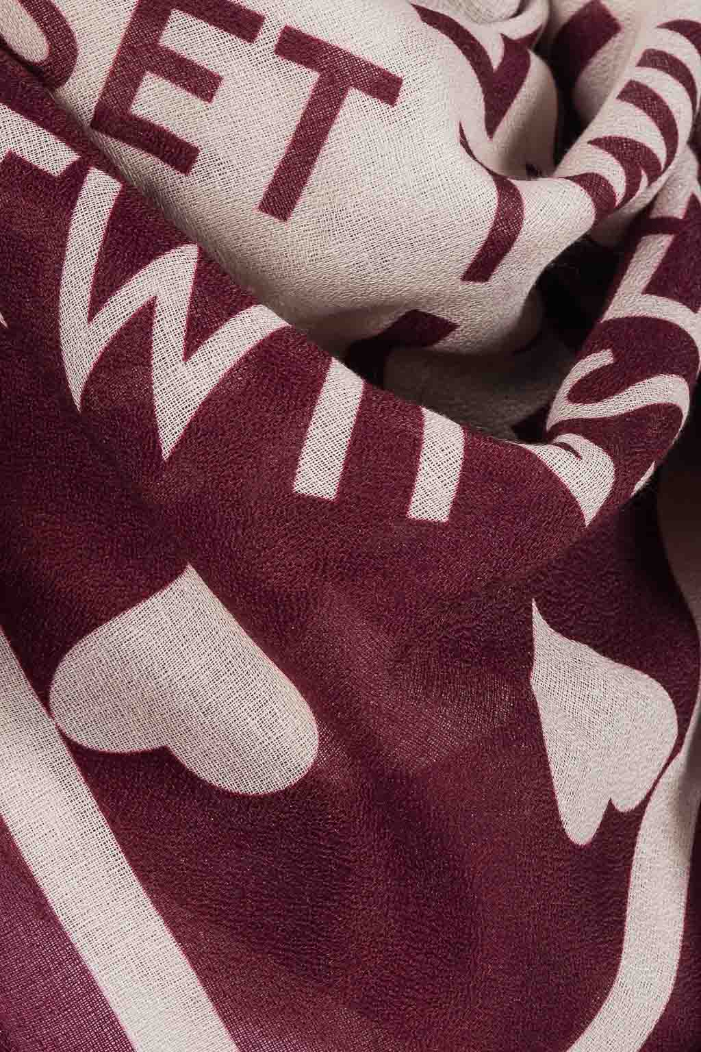 TWINSET – Foulard Bordeaux/Avorio