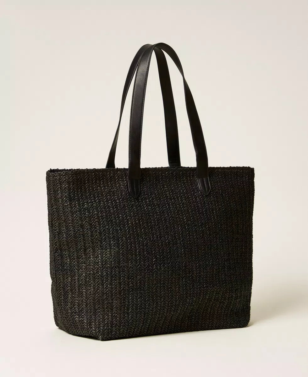 TWINSET - Borsa shopper in rafia