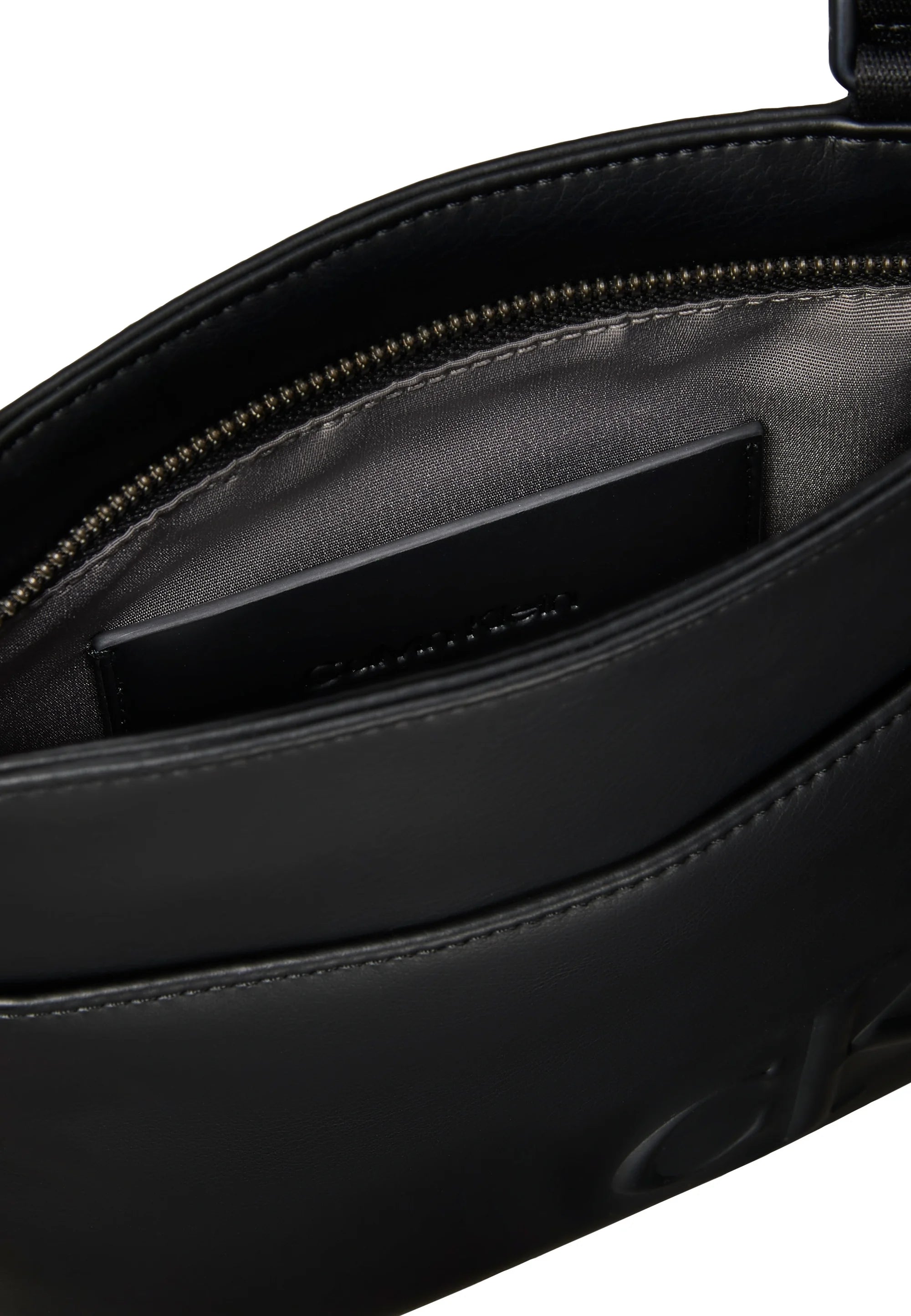 CALVIN KLEIN-  BOLD FLATPACK - Borsa a tracolla nera