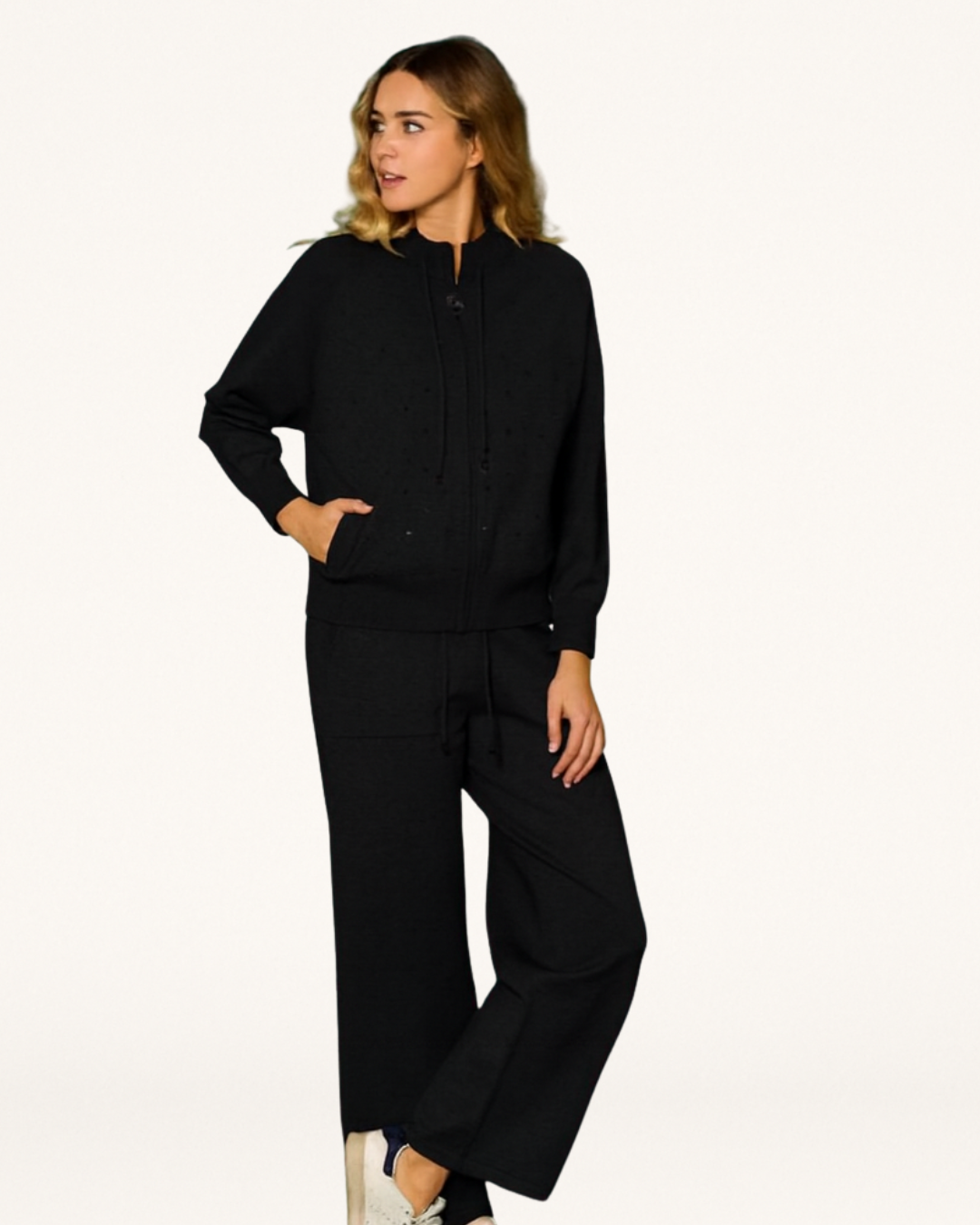 Completo tuta con cristalli