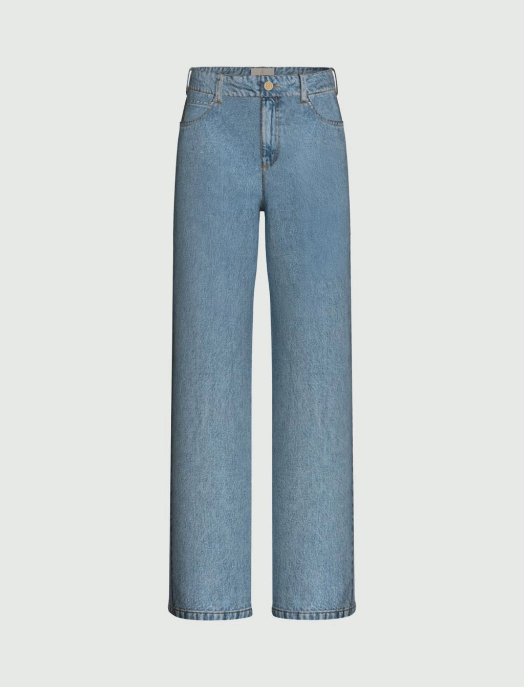 EMME MARELLA - Denim stretch con gamba larga - BLUE JEANS