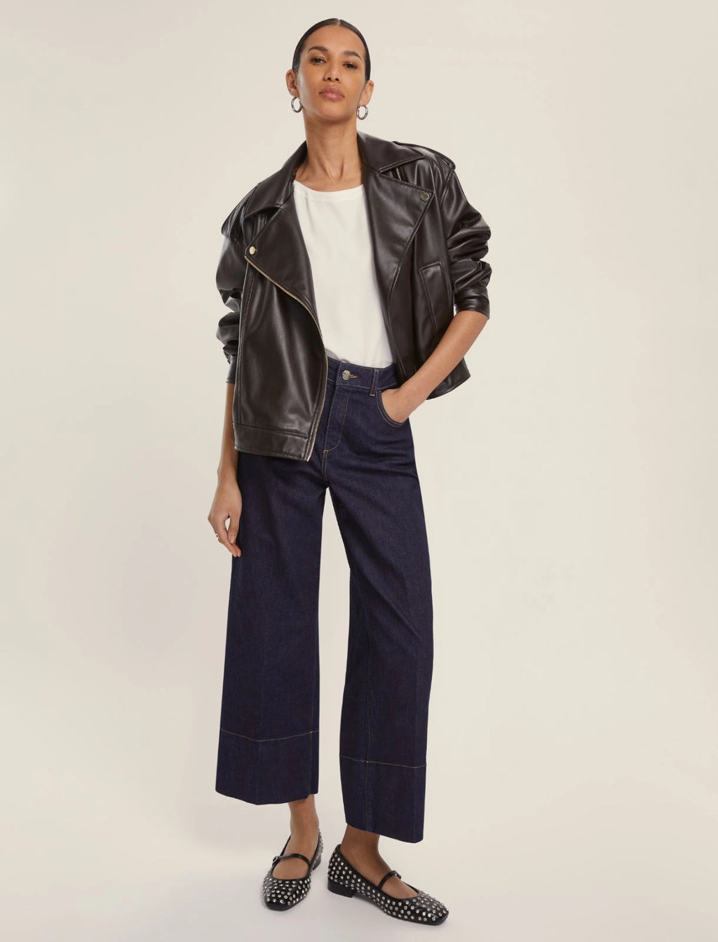 EMME MARELLA Jeans dritto stretch - BLU NOTTE