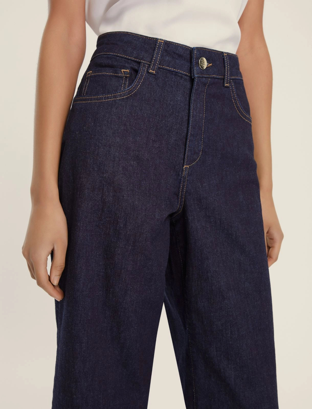 EMME MARELLA Jeans dritto stretch - BLU NOTTE