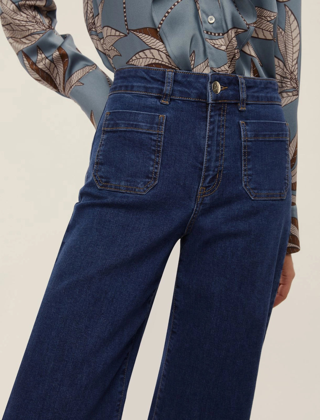 EMME MARELLA Jeans con tasche applicate - BLU