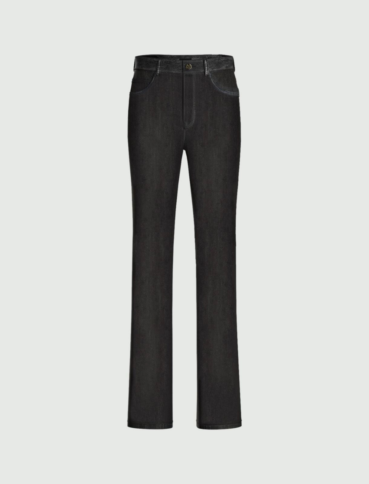 EMME MARELLA Jeans flare slim fit - NERO