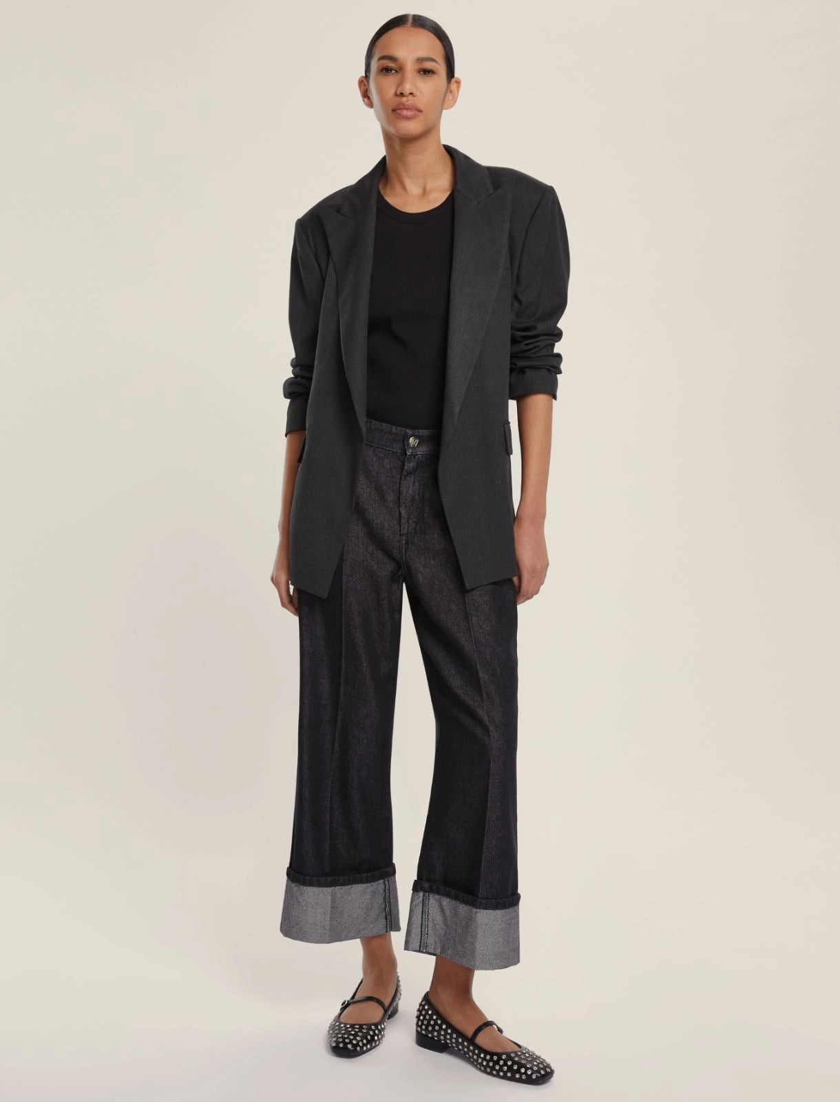 EMME MARELLA Jeans dritto - NERO