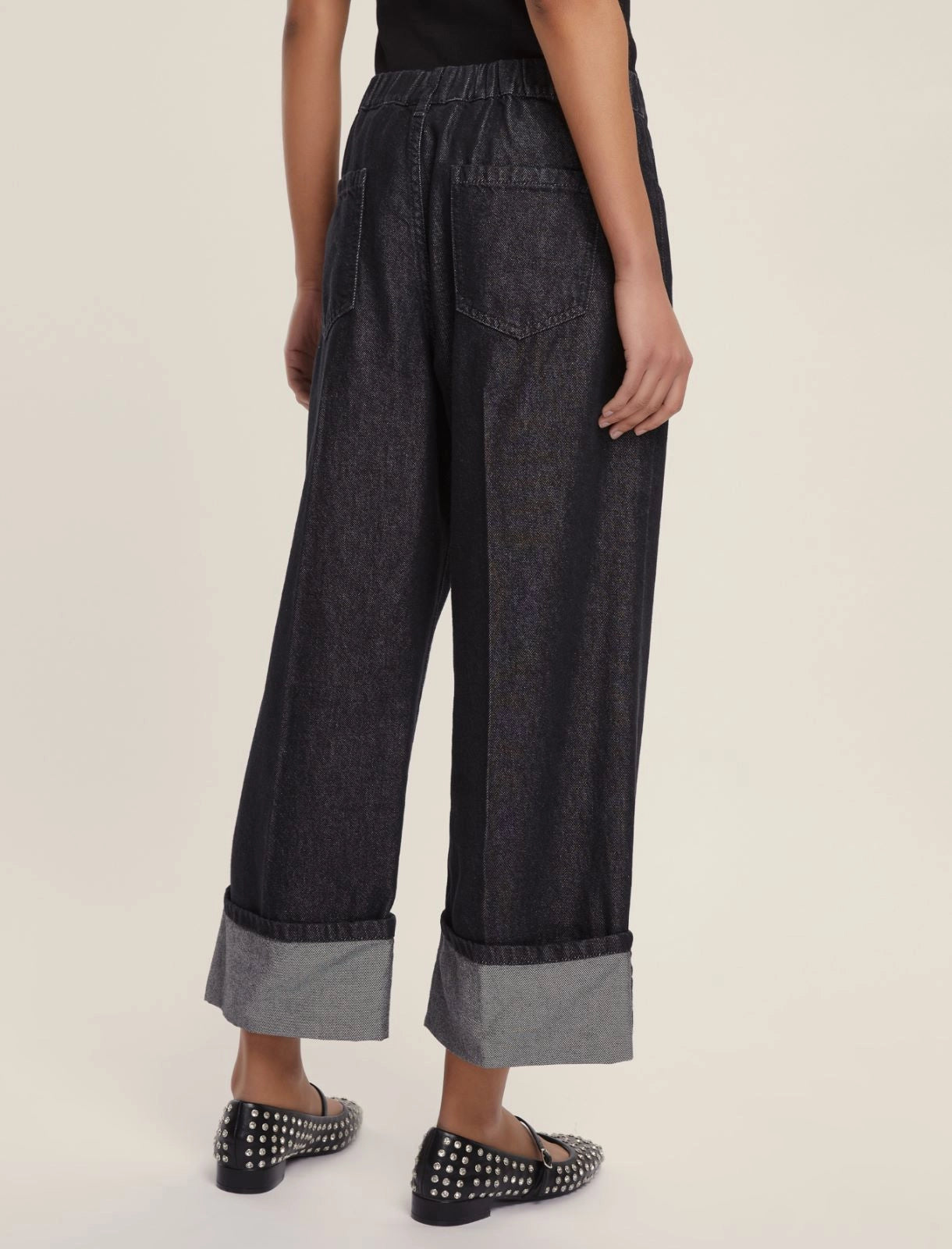 EMME MARELLA Jeans dritto - NERO