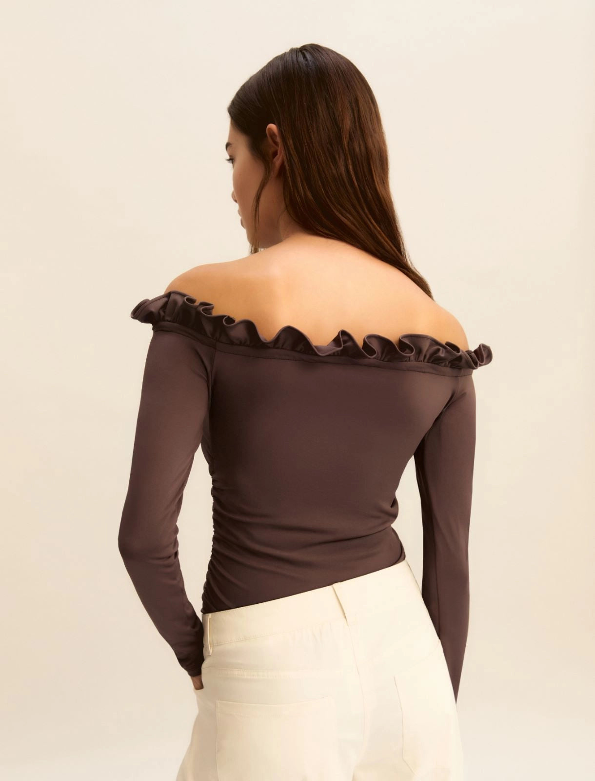 EMME MARELLA - Body off shoulder in jersey stretch