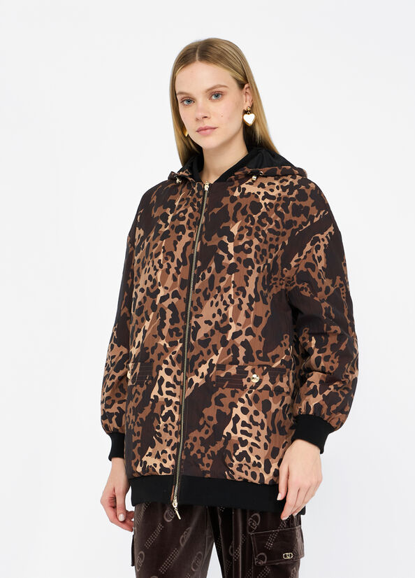 LIU JO Giacca animalier in nylon