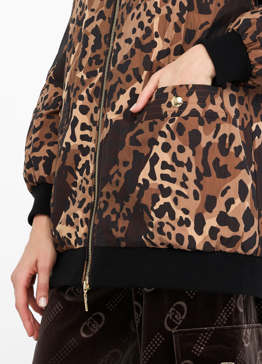 LIU JO Giacca animalier in nylon