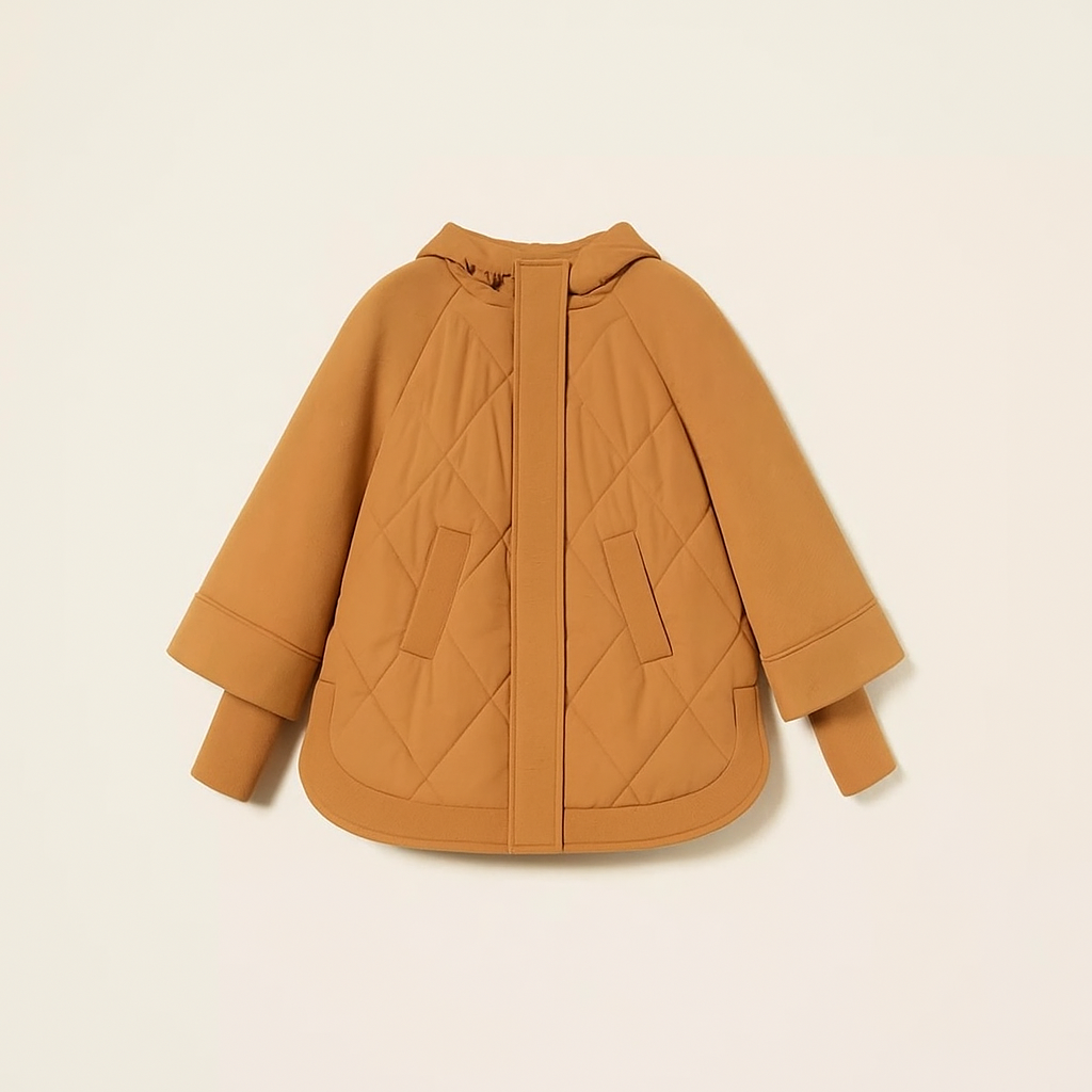 TWINSET-Caban in tessuto scuba e nylon