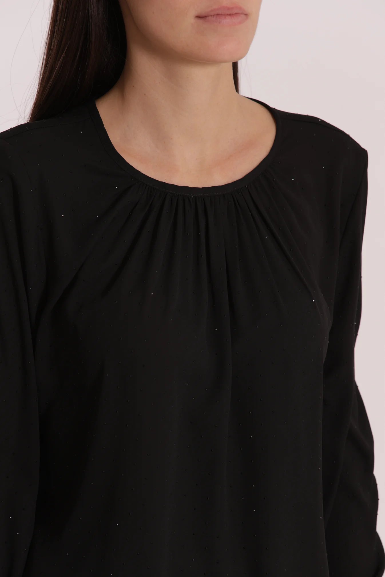 MIMÌ MUÀ Blusa nera con strass