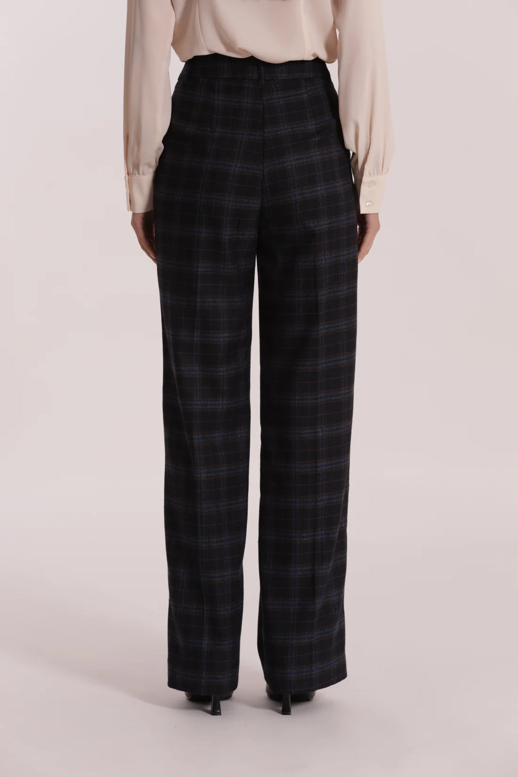 MIMÌ MUÀ - Pantalone dritto in tessuto check