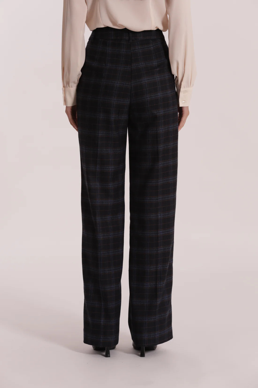 MIMÌ MUÀ - Pantalone dritto in tessuto check