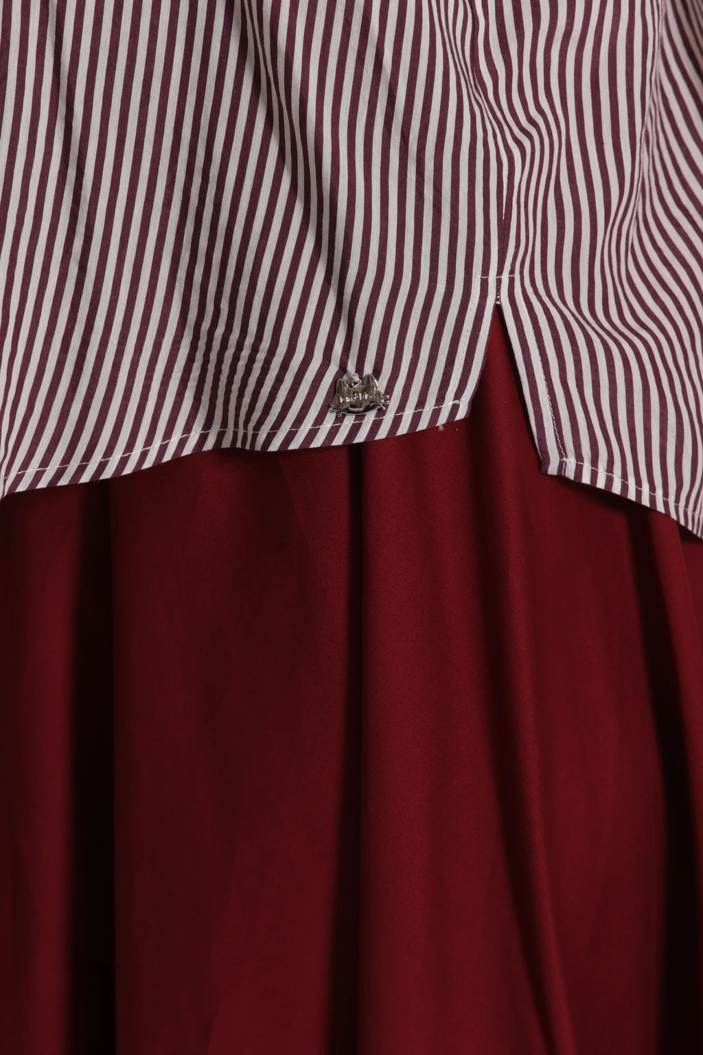 MIMIMUA - BLUSA CON MANICHE A PALLONCINO A RIGHE