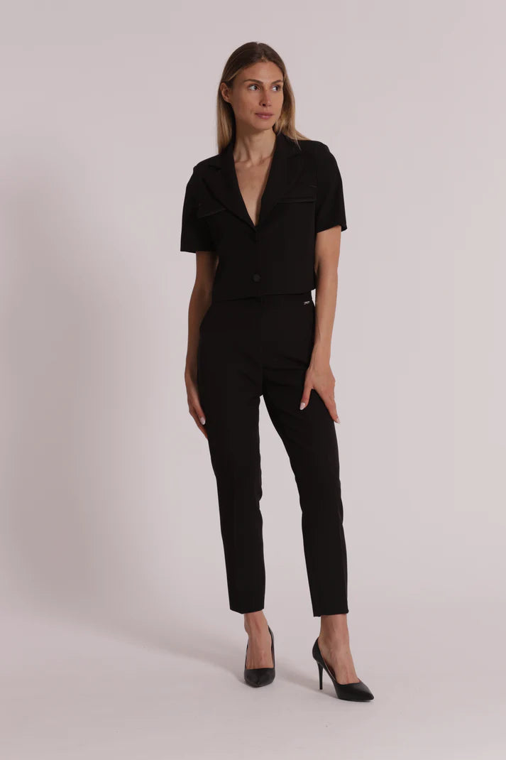 MIMIMUA - PANTALONI SIGARETTA CON ELASTICO DIETRO