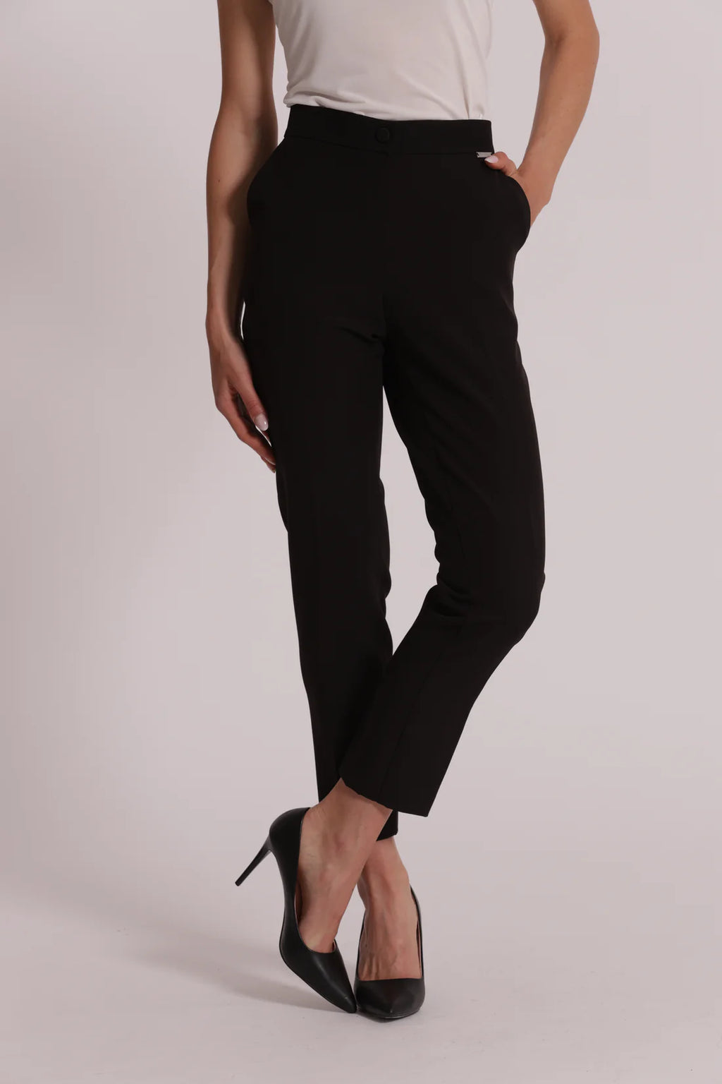 MIMIMUA - PANTALONI SIGARETTA CON ELASTICO DIETRO
