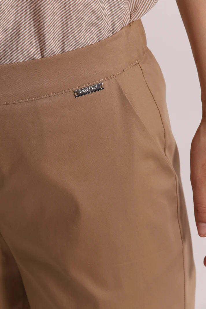 MIMIMUA - PANTALONE IN COTONE CON ELASTICO