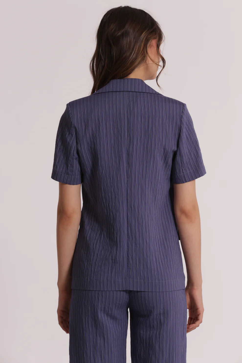 MIMIMUA - GIACCA A MANICHE CORTE A RIGHE