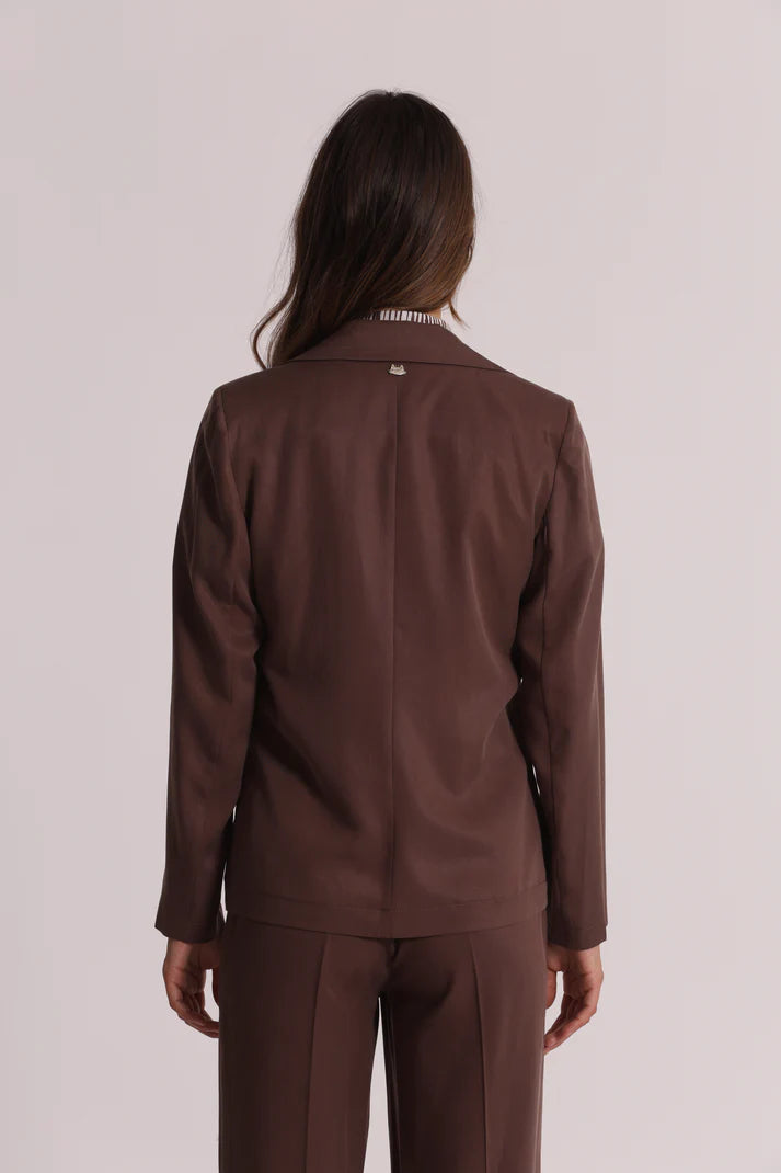 MIMIMUA - BLAZER CIOCCOLATO