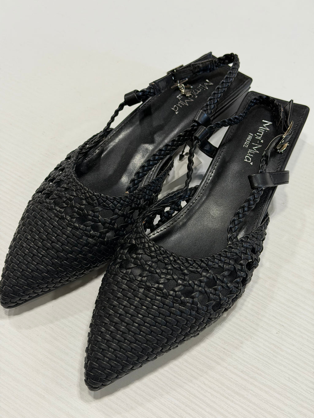 MIMIMUA - Slingback donna intrecciate a punta