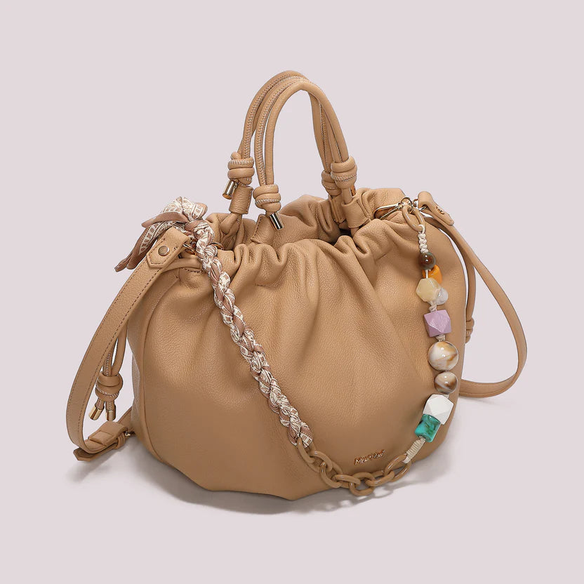 Mimì Muà - Borsa a mano con tracolla e charms