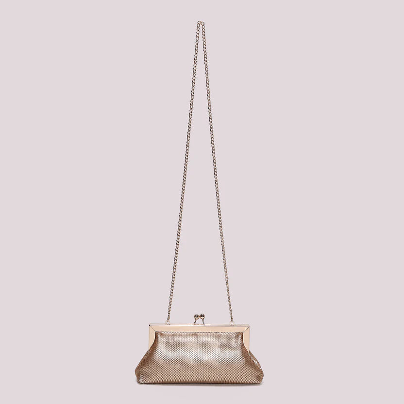 Mimì Muà - Borsa clutch con paillettes rosa