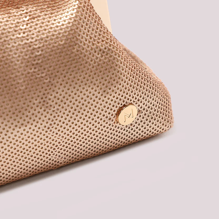 Mimì Muà - Borsa clutch con paillettes rosa
