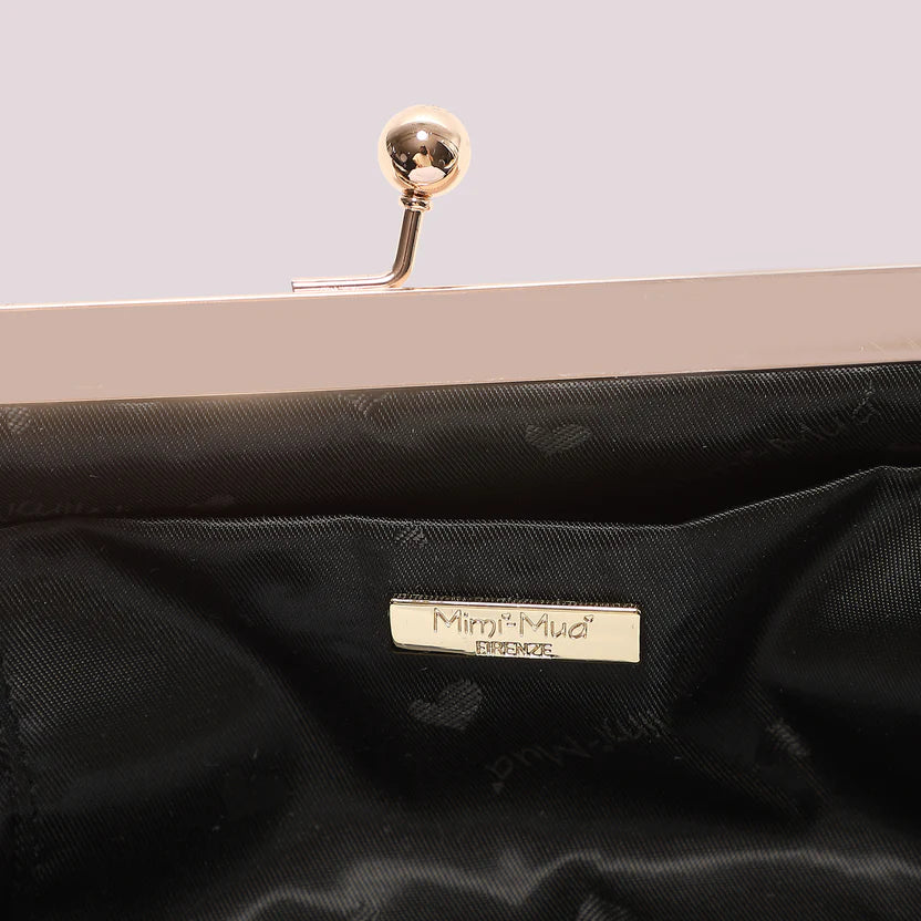 Mimì Muà - Borsa clutch con paillettes rosa