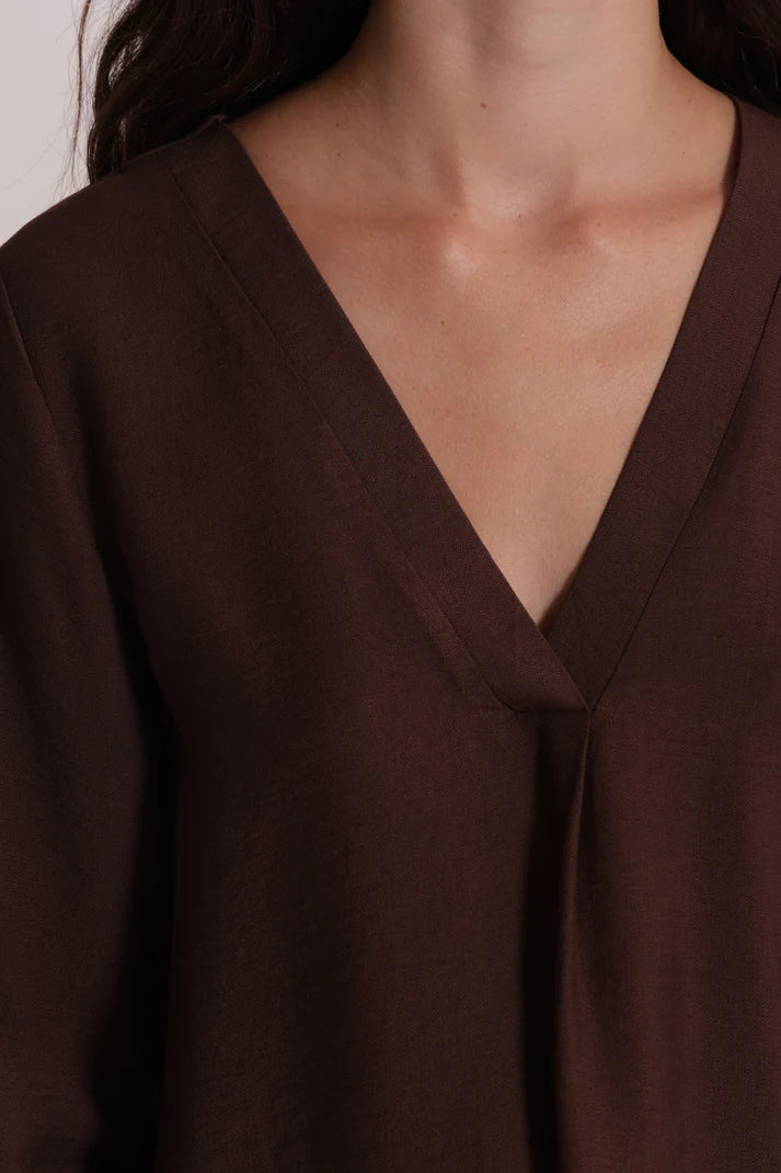 MIMIMUA - BLUSA CON MANICHE A TRE QUARTI