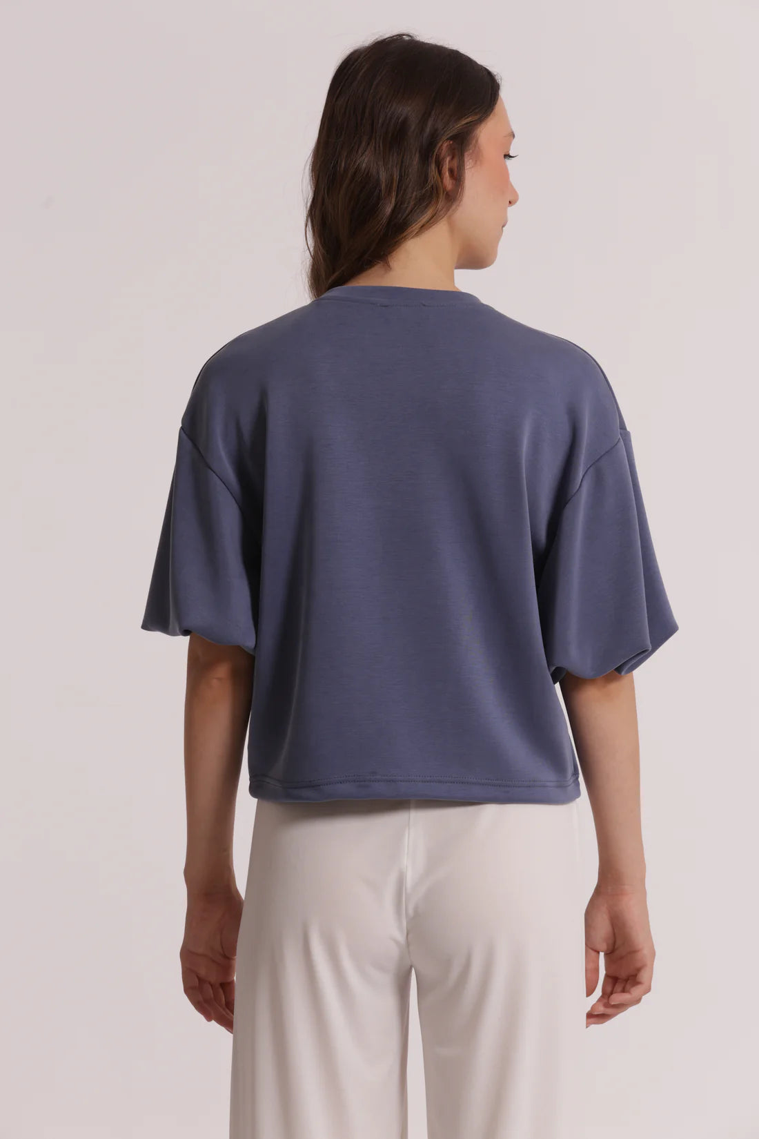 MIMIMUA - MAGLIA IN FELPA CON DETTAGLI GIOIELLO