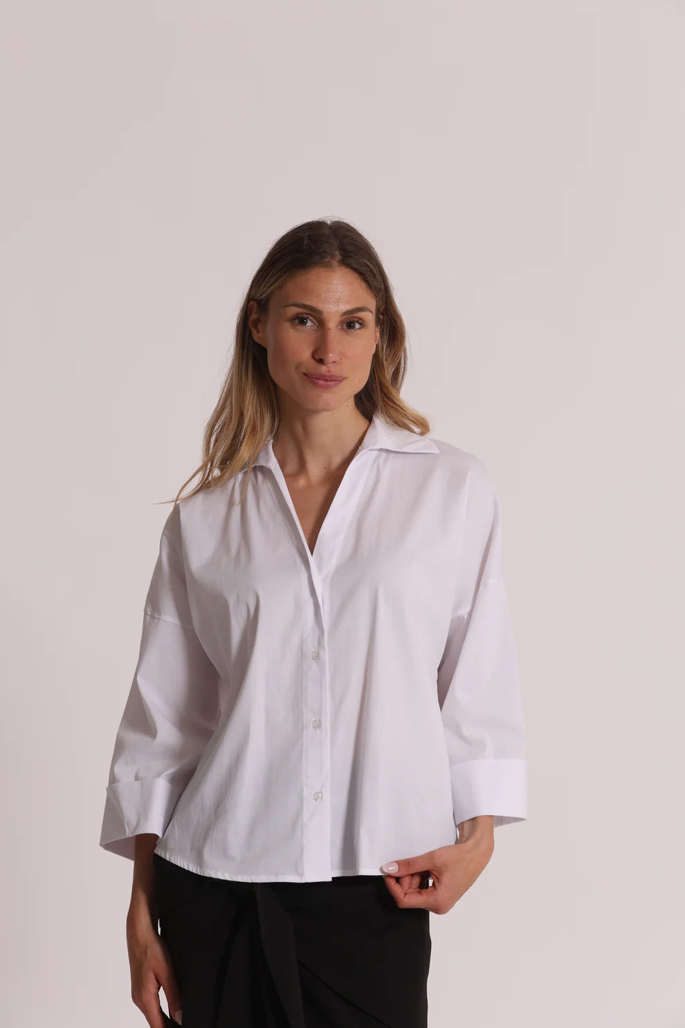 MIMIMUA - CAMICIA A MANICHE AMPIE