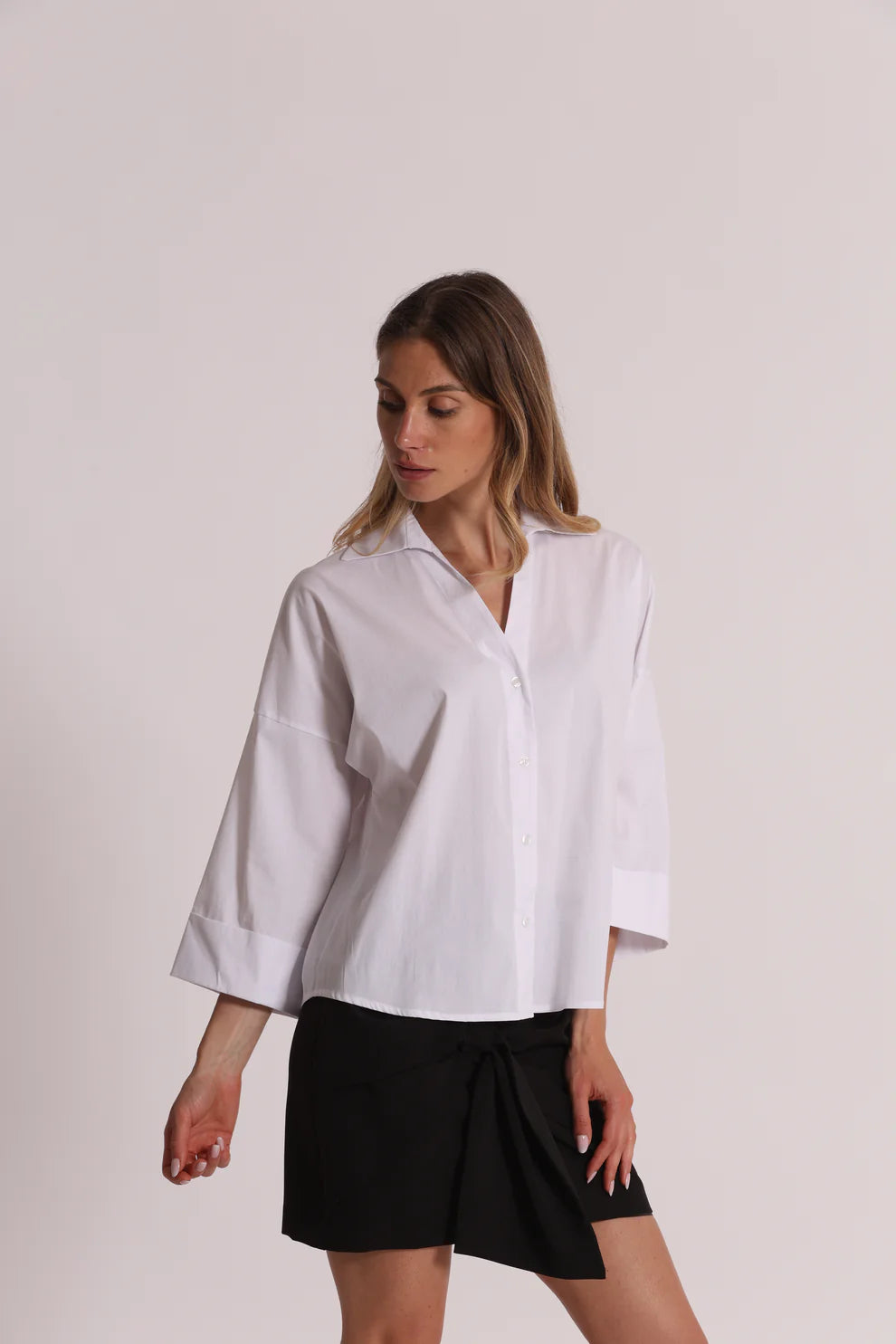 MIMIMUA - CAMICIA A MANICHE AMPIE