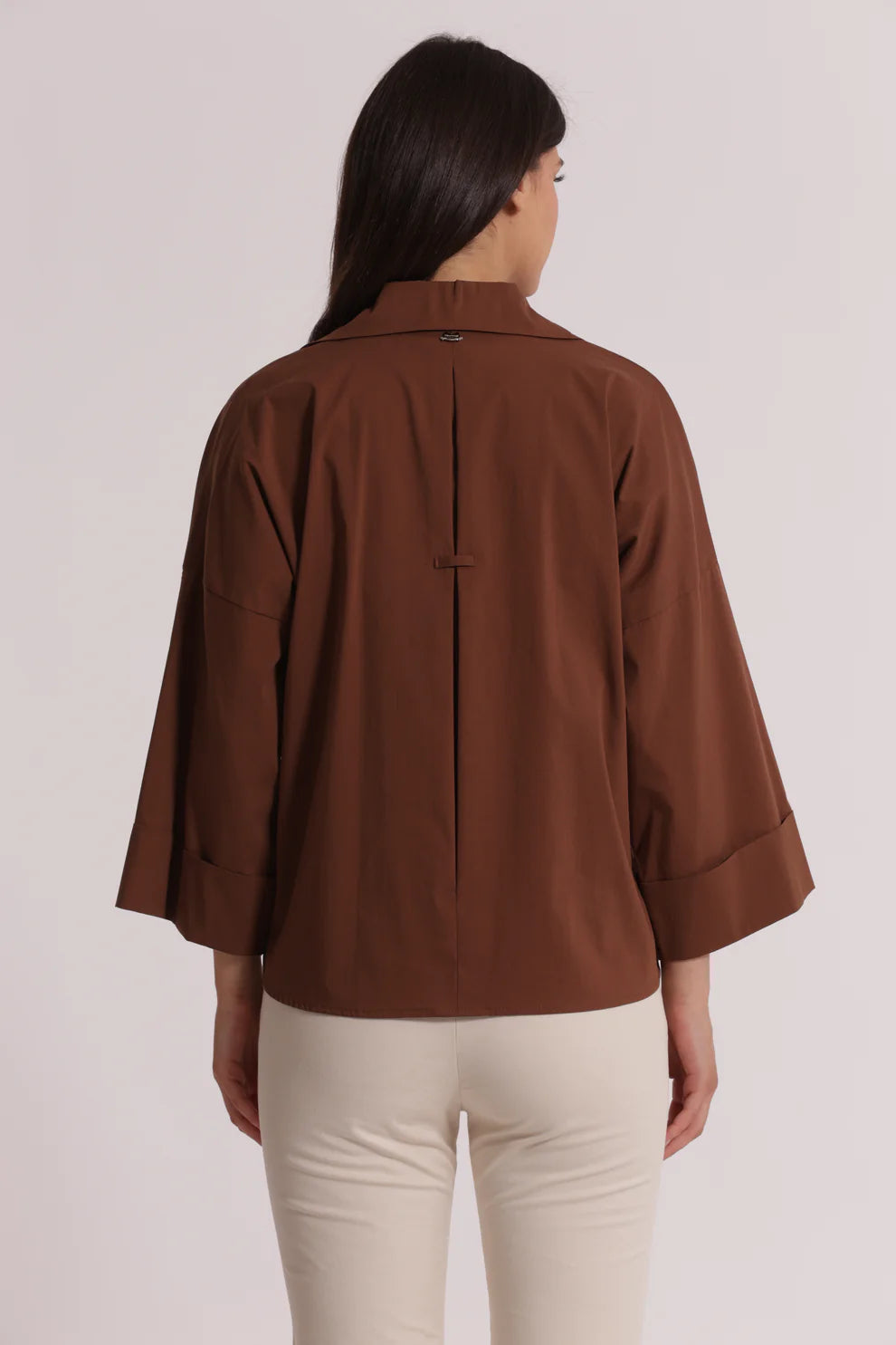 MIMIMUA - CAMICIA A MANICHE AMPIE