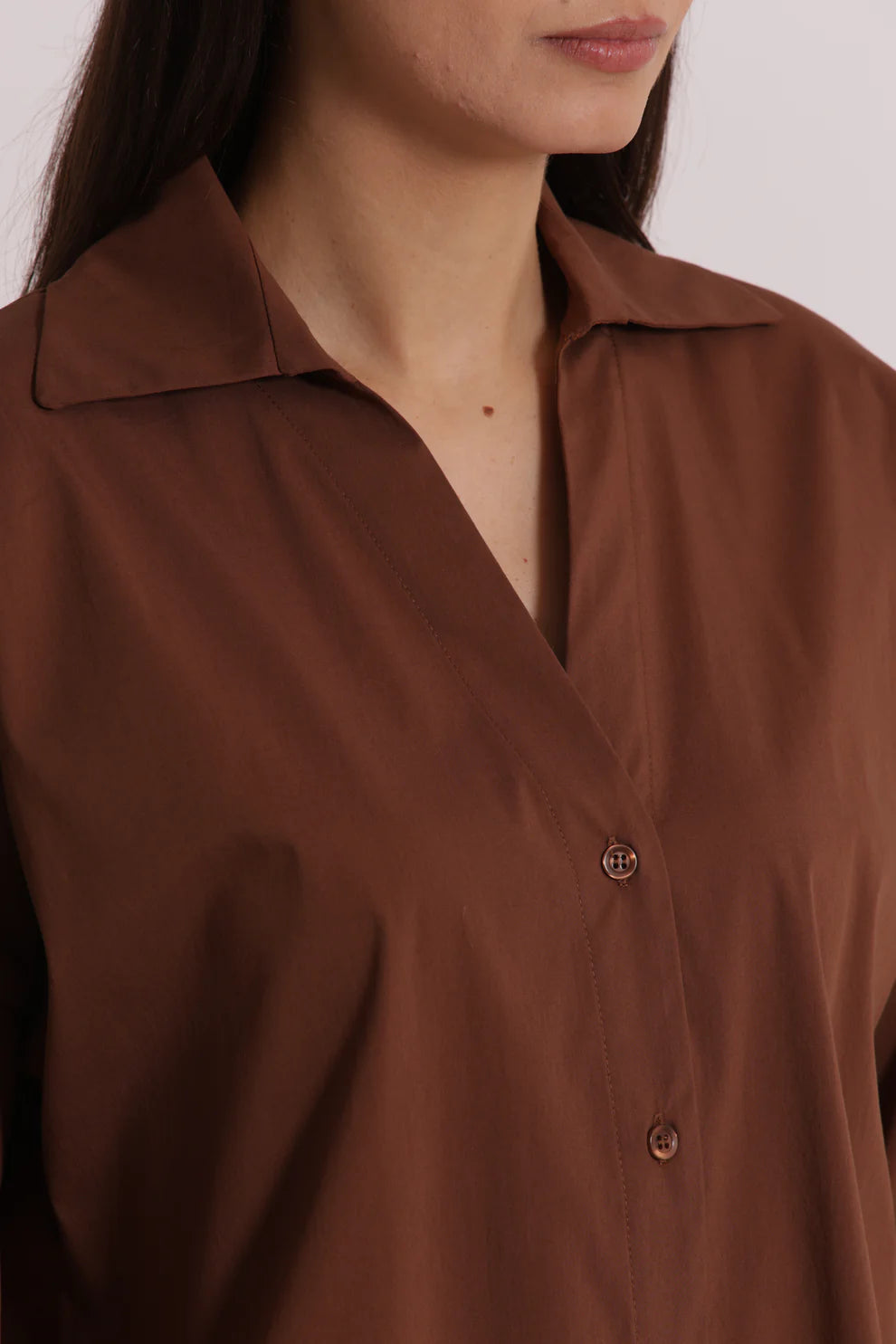 MIMIMUA - CAMICIA A MANICHE AMPIE