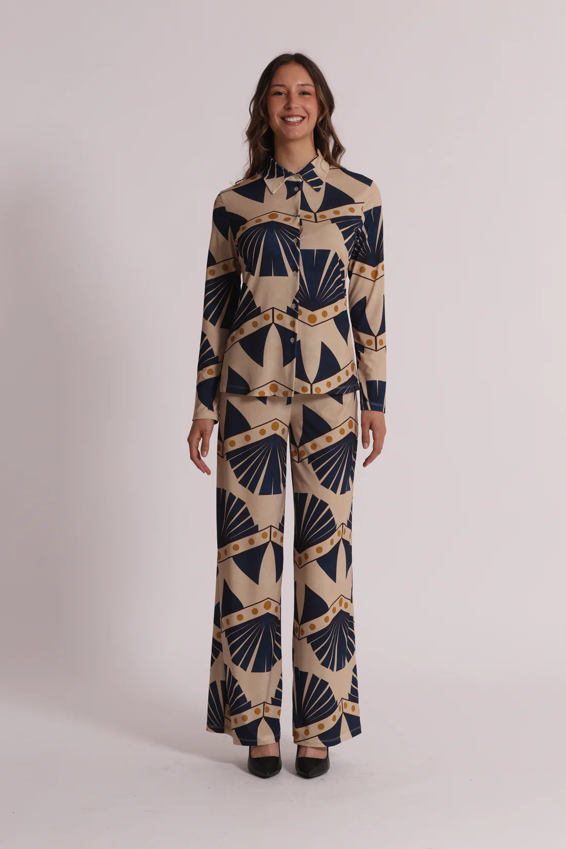 MIMIMUA - CAMICIA A MANICHE LUNGHE IN ITY IN FANTASIA