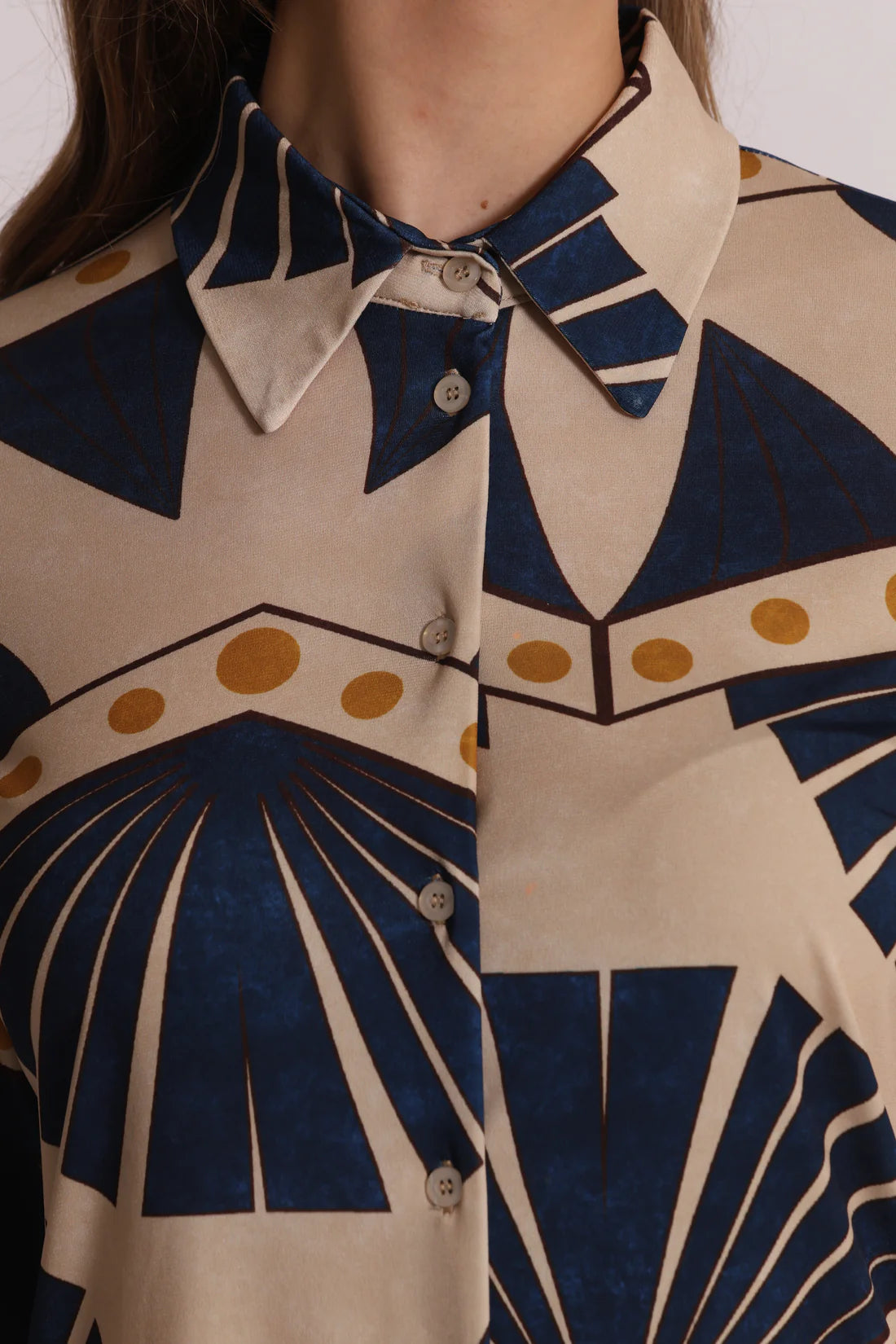 MIMIMUA - CAMICIA A MANICHE LUNGHE IN ITY IN FANTASIA