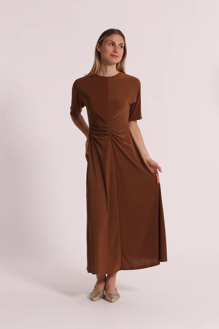 MIMIMUA - ABITO LUNGO CON MANICHE A TRE QUARTI