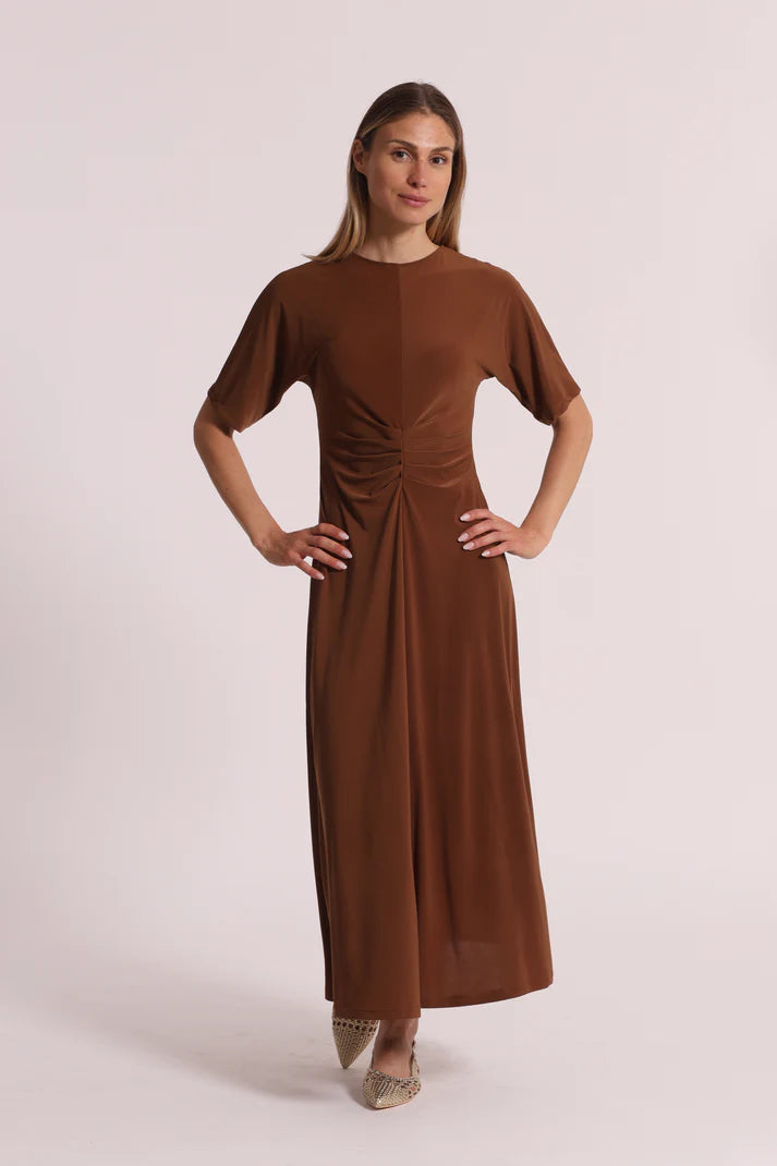 MIMIMUA - ABITO LUNGO CON MANICHE A TRE QUARTI