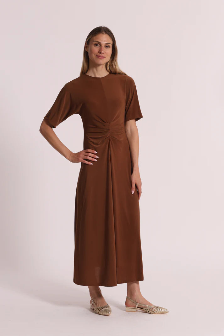 MIMIMUA - ABITO LUNGO CON MANICHE A TRE QUARTI