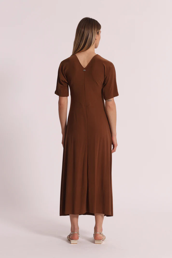 MIMIMUA - ABITO LUNGO CON MANICHE A TRE QUARTI