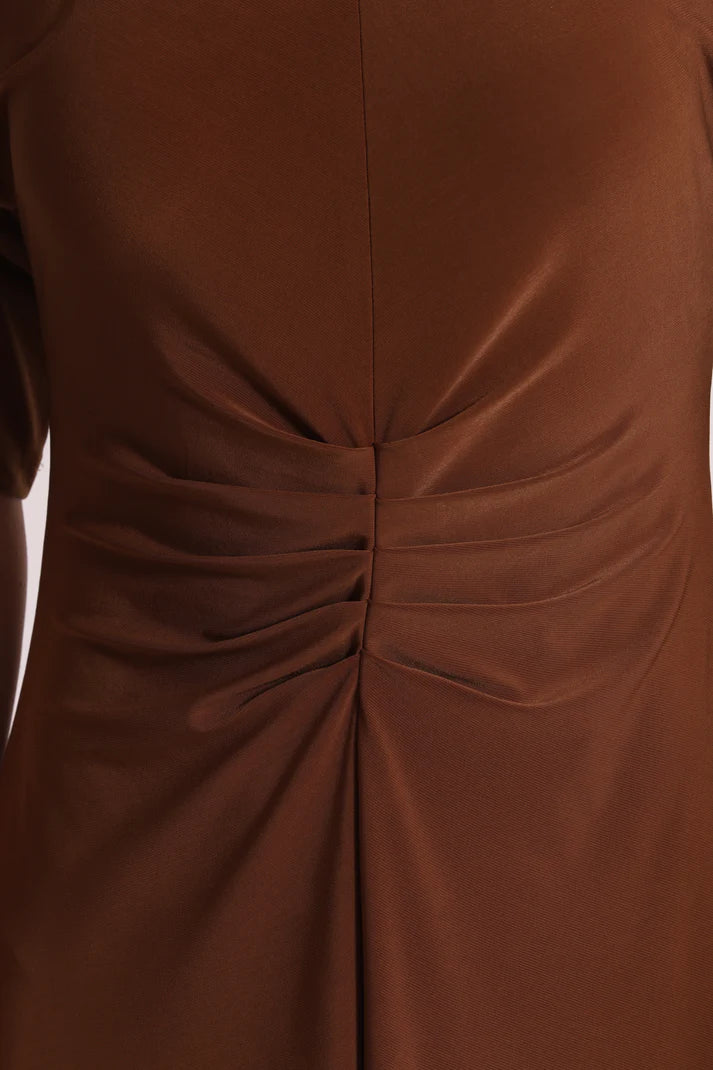 MIMIMUA - ABITO LUNGO CON MANICHE A TRE QUARTI