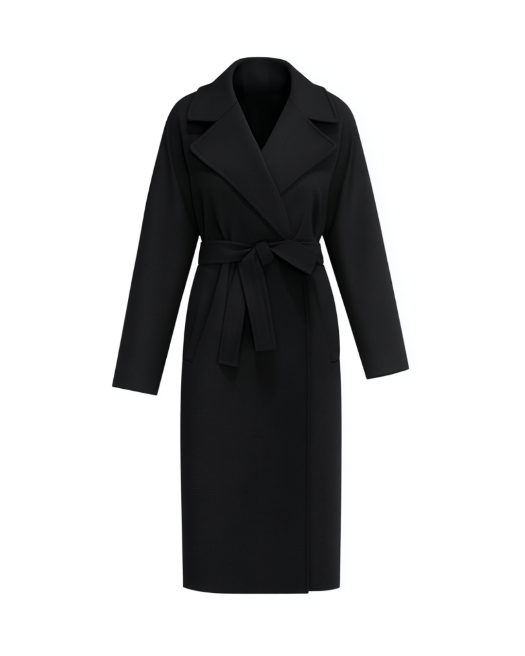 EMME MARELLA Cappotto con cintura nero