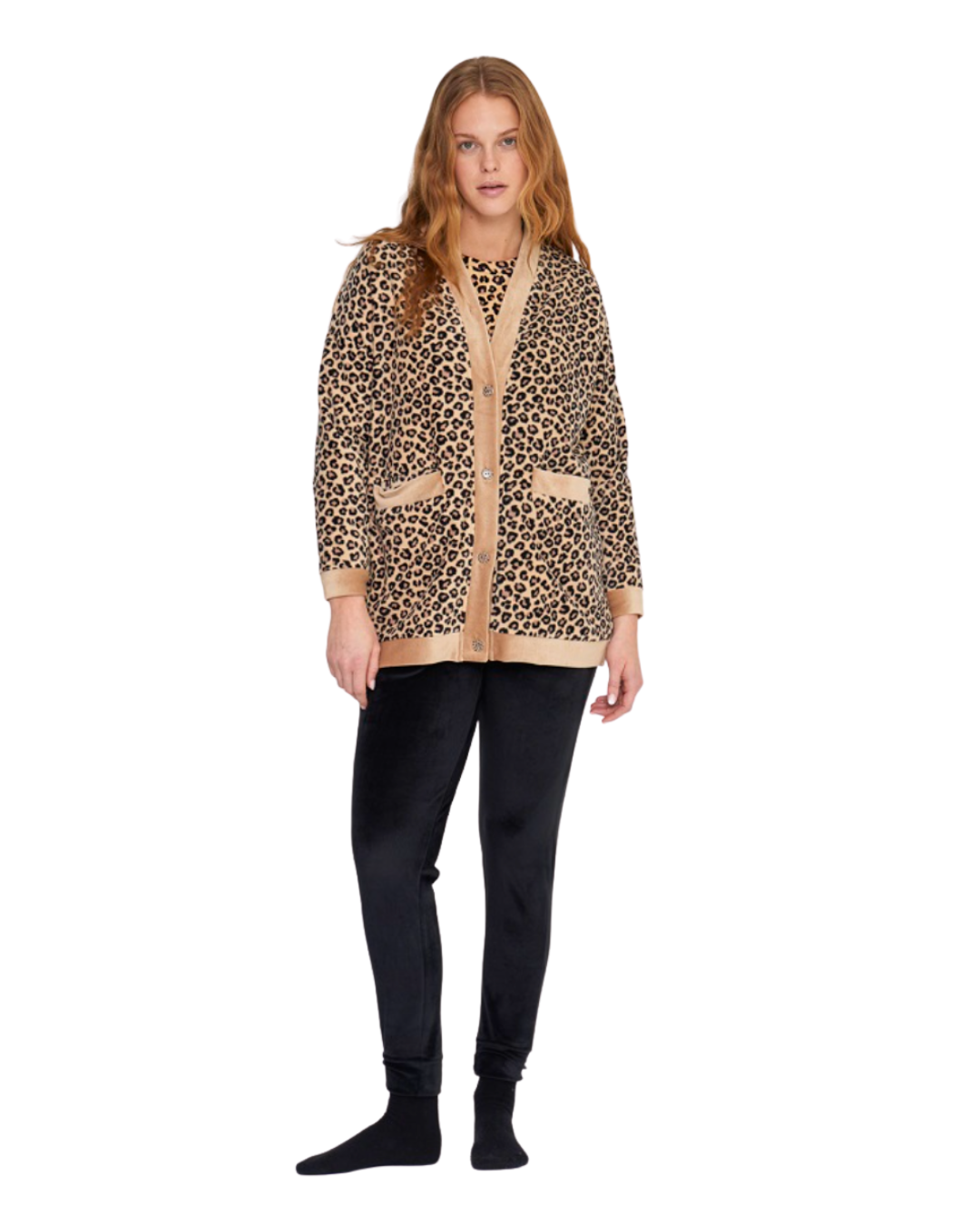 Giacca Donna in Micropile Fantasia Leopardata