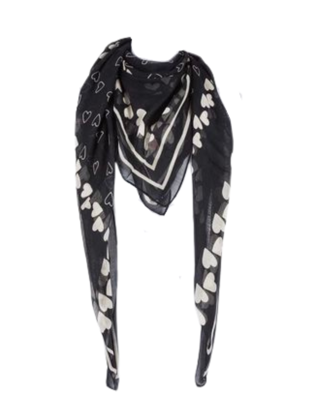 TWINSET – Foulard con Stampa a Cuori