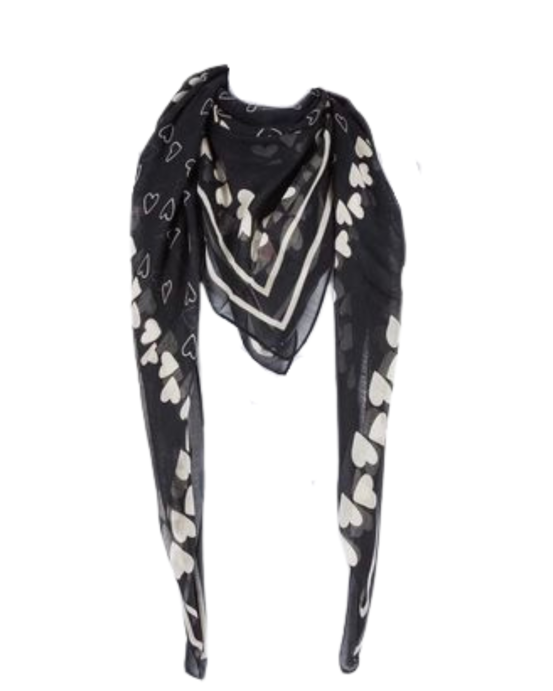 TWINSET – Foulard con Stampa a Cuori