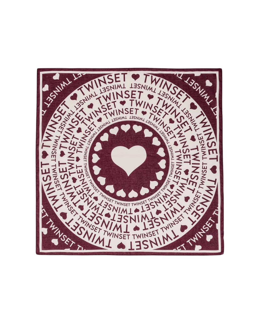 TWINSET – Foulard Bordeaux/Avorio