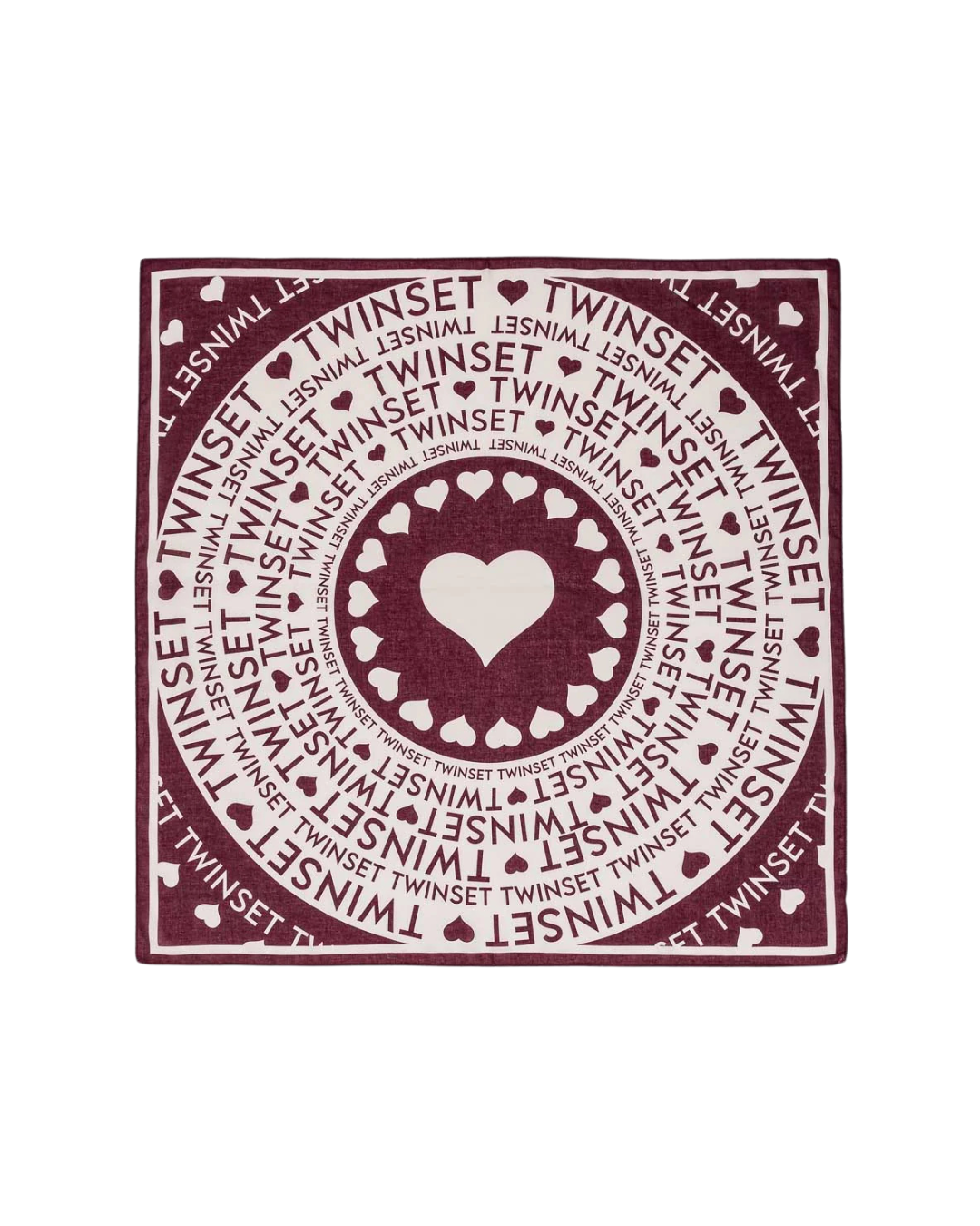 TWINSET – Foulard Bordeaux/Avorio
