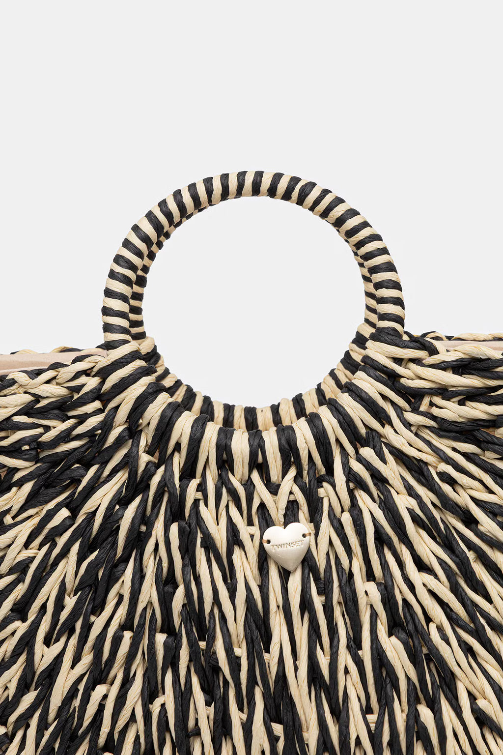 TWINSET -  borsa da spiaggia da donna intrecciata