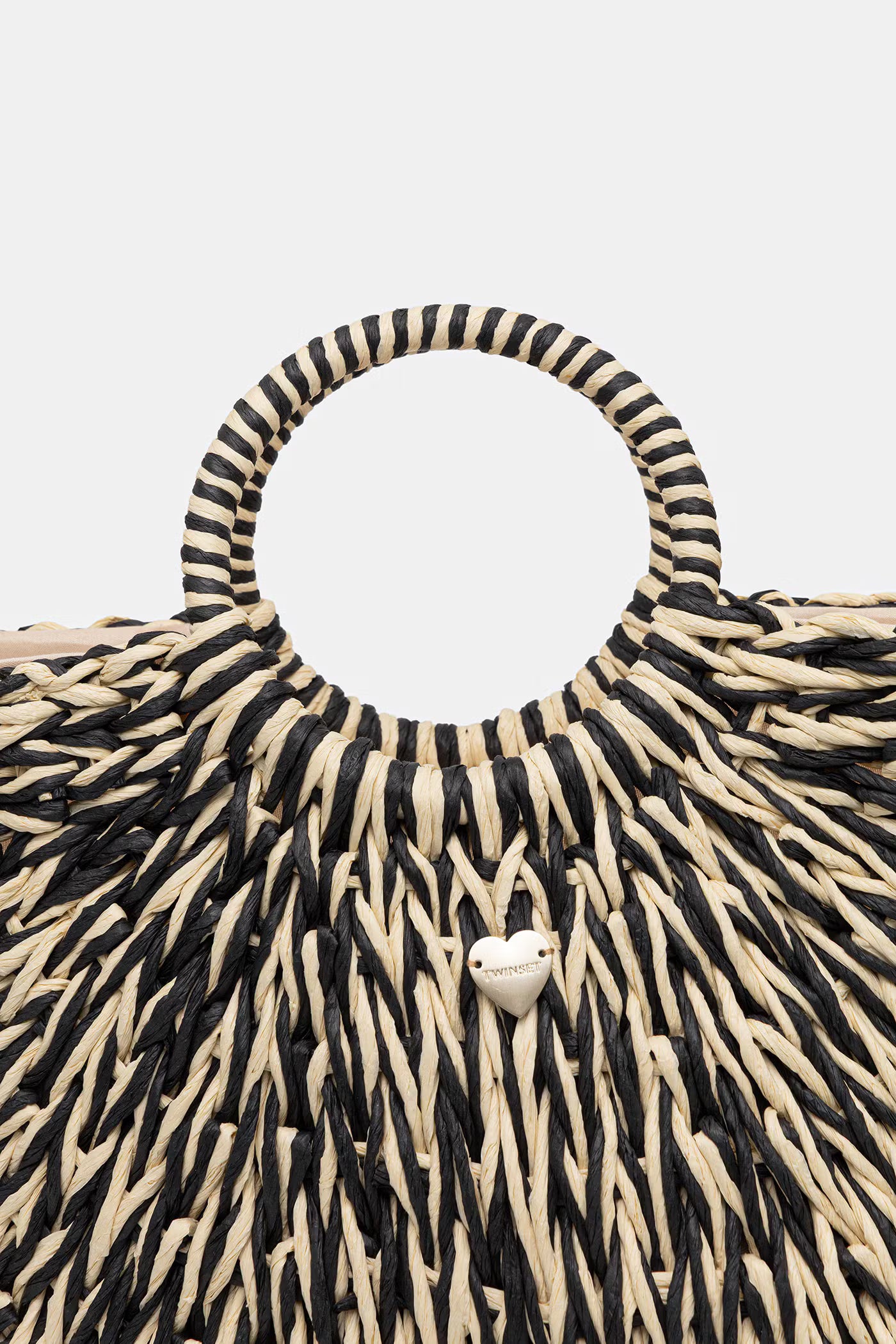 TWINSET -  borsa da spiaggia da donna intrecciata